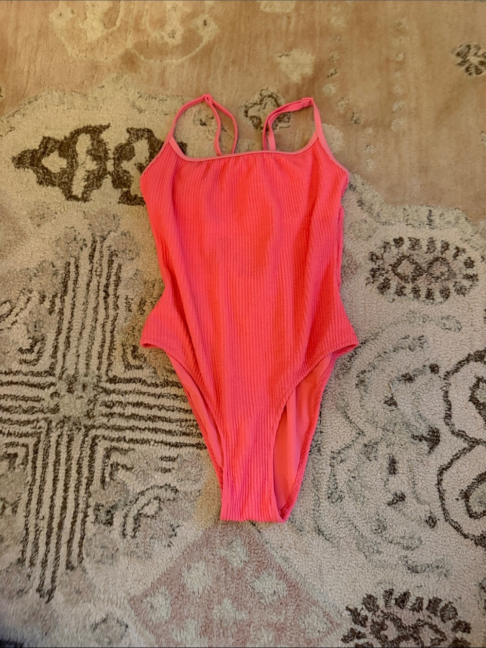Women’s Pink One-Piece Swimsuit - Classic Scoop